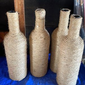 4 Rustic vases